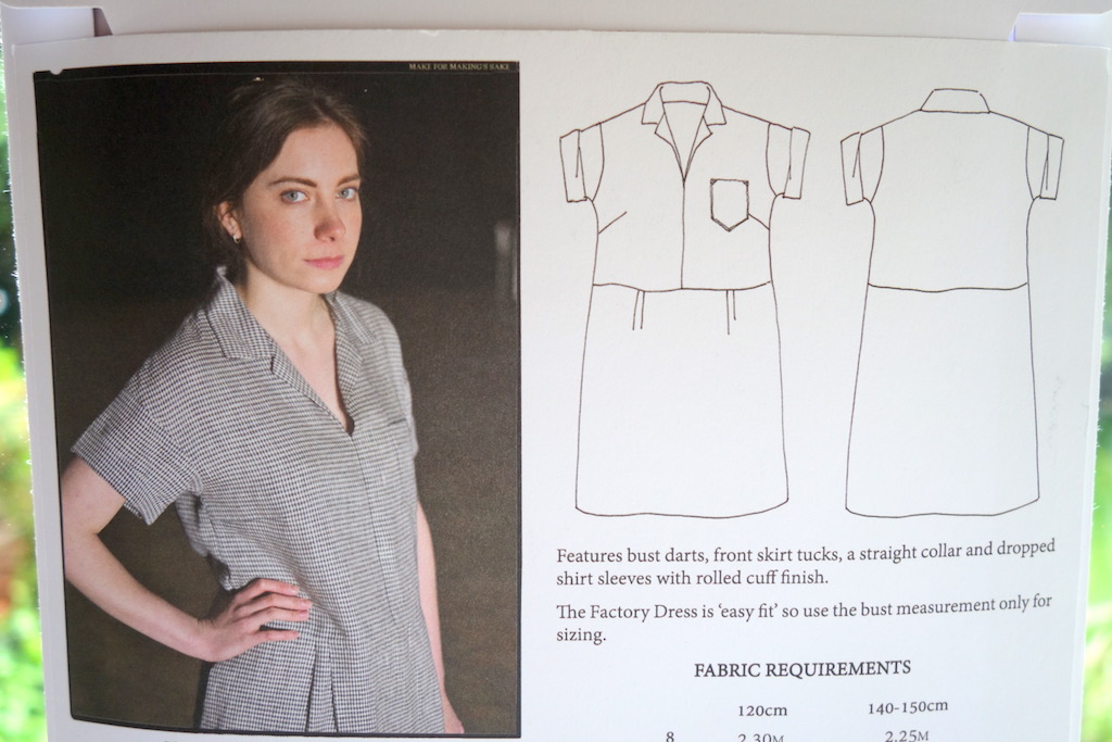 Merchant & Mills Factory Dress Schnittmusterzeichnung
